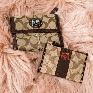 Coach Trifold Wallet and Change Purse